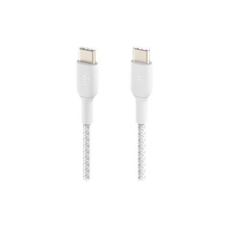 Belkin BOOST CHARGE USB Type-C Kabel 1m - Hvid | Hurtig og Pålidelig Opladning