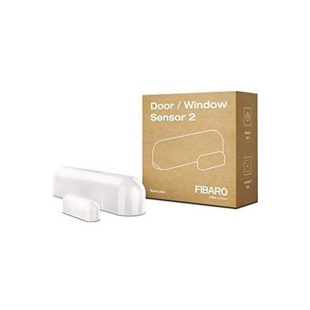 Fibaro DoorWindow Sensor 2 - Dr- og vinduessensor i hvid | Sikr dit hjem med smart teknologi