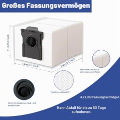 Dreame Støvposer 14 stk. 3,2L – kompatibelt tilbehør til X30/X40/X50 Ultra, L40/L40s/L50 Ultra
