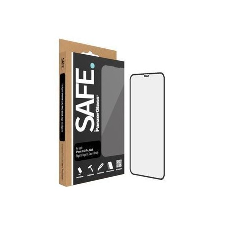 SAFE by PanzerGlass Skærmbeskytter til Apple iPhone 12/12 Pro - Sort Transparent | Optimal Beskyttelse og Stil