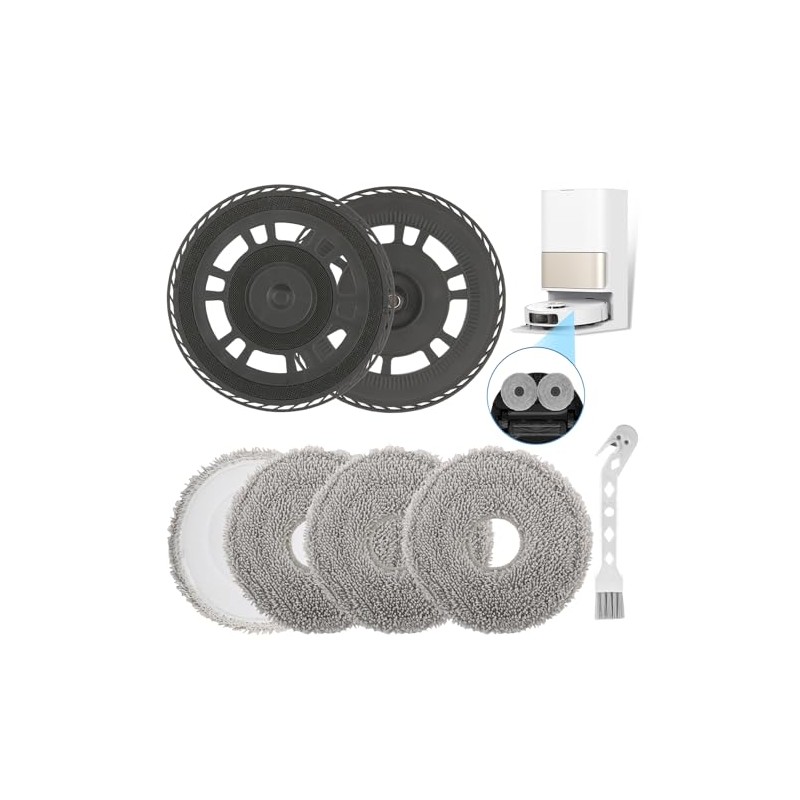 Moppeklude med holdere til Dreame L10S/L20/L40/X40/X30 Ultra – kompatibelt tilbehør
