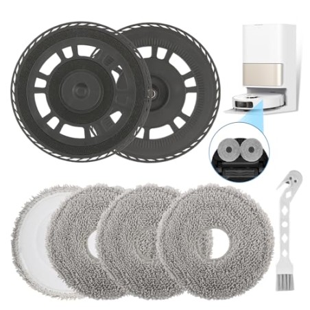 Moppeklude med holdere til Dreame L10S/L20/L40/X40/X30 Ultra – kompatibelt tilbehør