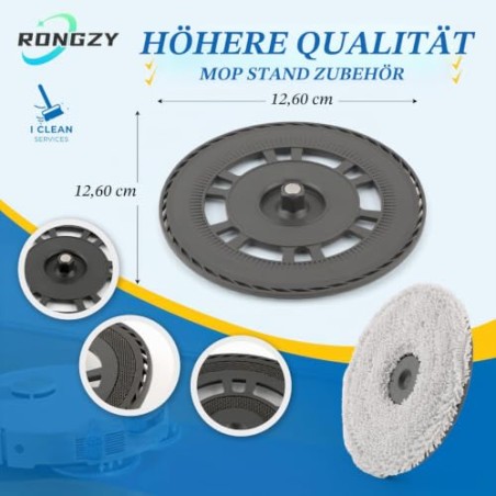 Moppeklude med holdere til Dreame L10S/L20/L40/X40/X30 Ultra – kompatibelt tilbehør