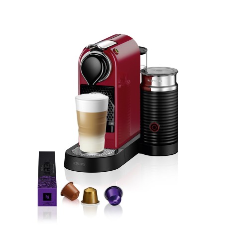 Krups Nespresso CitiZ Milk XN7615 Kaffemaskine Kirsebrrd - Nyd Lille Perfektion i Hver Kop!