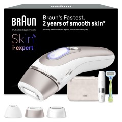 Braun Smart IPL Skin i·expert PL7249 – IPL Hårfjerner, Hvid/Rosaguld