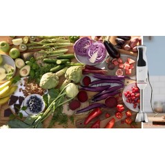Bosch Serie 4 ErgoMaster MSM4W221 Stavblender Hvid - Effektiv, Stilren & Brugervenlig Blending!