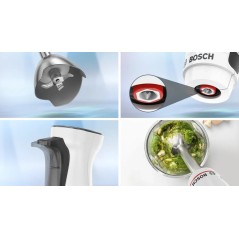 Bosch Serie 4 ErgoMaster MSM4W221 Stavblender Hvid - Effektiv, Stilren & Brugervenlig Blending!