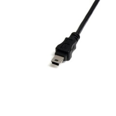 StarTech.com 1 ft Mini USB 2.0 Cable - USB A to Mini B F/M - USB cable - USB (F) to mini-USB Type B (M) - USB 2.0 - 1 ft - blac