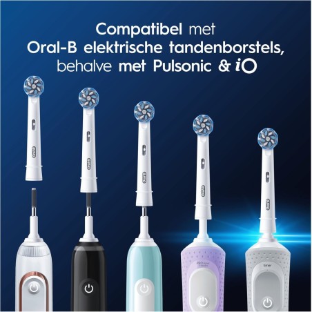 Borsthuvud Sensitive Clean Care 10 stk - Skånsom og Effektiv Pleje til Dit Smil!