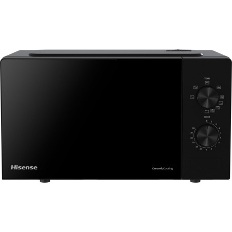 Hisense 741470 Mikroovn - Fritstående 700W 20L Sort - Effektiv Madlavning med Stil