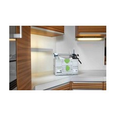 "Festool SYS3 TB M 237 Værktøjskasse Grøn Hvid - Optimal Opbevaring til Dit Værktøj!"