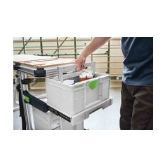 "Festool SYS3 TB M 237 Værktøjskasse Grøn Hvid - Optimal Opbevaring til Dit Værktøj!"