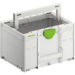 "Festool SYS3 TB M 237 Værktøjskasse Grøn Hvid - Optimal Opbevaring til Dit Værktøj!"