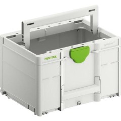 "Festool SYS3 TB M 237 Værktøjskasse Grøn Hvid - Optimal Opbevaring til Dit Værktøj!"