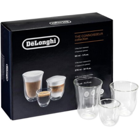 DeLonghi Connoisseur DLSC302 kaffeglassæt – 6 stk. mundblæst glas