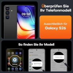 Samsung Galaxy S26 panserglas med kamerabeskyttelse – 2 stk. (kompatibelt tilbehør)