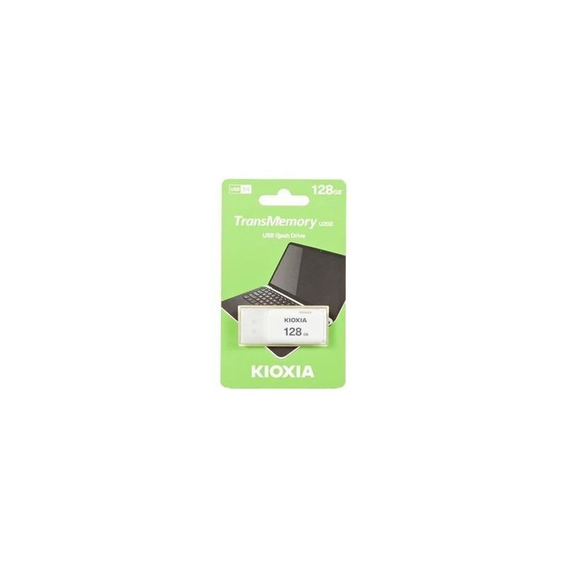KIOXIA TransMemory U202 128GB USB 2.0 USB stick Hvid KIOXIA TransMemory U202 128GB USB 2.0 USB stick Hvid