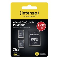 Intenso microSDXC UHS-I Memory Card 2x 32GB