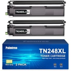 Brother TN-248XL/TN248BK kompatibel sort toner, 2-pak – kompatibelt tilbehør