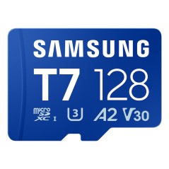 Samsung T7 MB-MB128T 128GB microSDXC UHS-I - Hurtig 170MB/s Lagring til Optimal Ydelse!