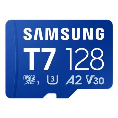 Samsung T7 MB-MB128T 128GB microSDXC UHS-I - Hurtig 170MB/s Lagring til Optimal Ydelse!