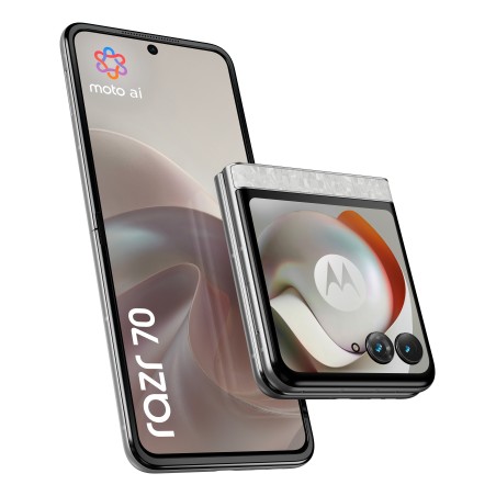Motorola Razr 70 - 69 256 GB Hvid | Elegant og Kraftfuld Smartphone med Unik Klapfunktion