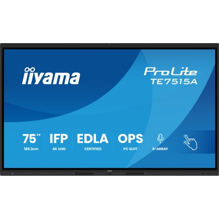 iiyama 75" UHD IR 40P Touch AG with
