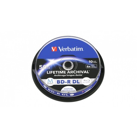 Verbatim M-Disc 10x BD-R DL 50GB - Holdbare, Langtidsholdbare Blu-ray Discs til Sikker Opbevaring!