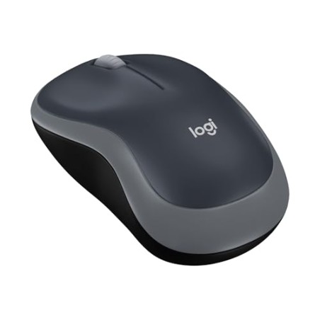 Logitech M185 trådløs mus – 2,4 GHz med USB nano-modtager, grå