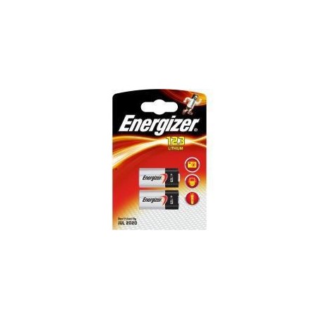 Energizer CR123A 2-Pak | Langtidsholdbare Lithium Batterier - Varenr. 628289