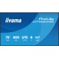 iiyama 75" 3840x2160, 4K UHD VA iiyama 75" 3840x2160, 4K UHD VA