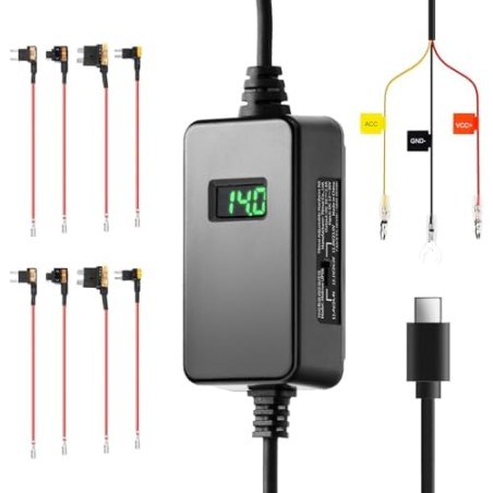 70mai Hardwire Kit UP06 – Type-C fast tilslutning til dashcam, 24/7 parkeringsovervågning