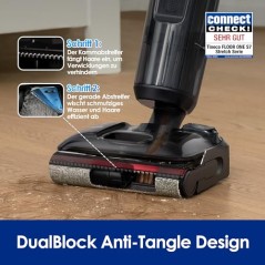 Tineco Floor ONE S7 Stretch Ultra - Våd/tør gulvvasker-støvsuger, DobbeltBlok, FlashDry