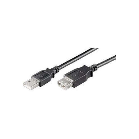 Goobay USB Forlænger Kabel 60cm Sort - Ideel til Nem Tilslutning og Fleksibel Brug!