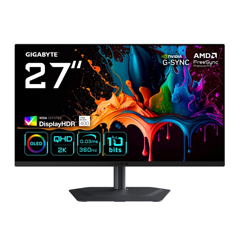 Gigabyte MO27Q3 27 2560 x 1440 (2K) HDMI DisplayPort USB-C 360Hz Gigabyte MO27Q3 27 2560 x 1440 (2K) HDMI DisplayPort USB-C 360Hz