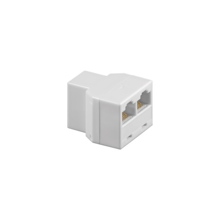 Goobay T-Adapter ISDN-splitter Hvid - Optimer din forbindelse med kvalitet og pålidelighed! Varenummer: 4040849930560