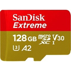 SanDisk Extreme microSDXC UHS-I 128GB 190MB/s - Hurtig og Pålidelig Lagring til Dine Enheder!