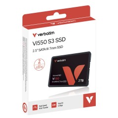Verbatim SSD Vi550 S3 2TB - Lynhurtig Hastighed & Pålidelig Lagring | 0023942493549