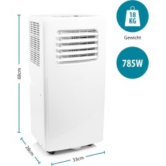 Tristar AC-5477 Mobil Airconditioner - Effektiv & Stilfuld Hvid Køling til Dit Hjem!