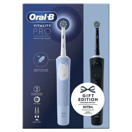 Køb Oral-B Vitality Pro Duo Sort - Effektiv Tandbørste til En Strålende Mundhygiejne | Varenummer: 4210201446514