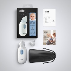 Braun BNA100 Nasal Aspirator Hvid - Effektiv, Skånsom og Brugervenlig Løsning til Dine Børns Næseproblemer!