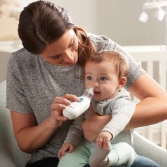 Braun BNA100 Nasal Aspirator Hvid - Effektiv, Skånsom og Brugervenlig Løsning til Dine Børns Næseproblemer!