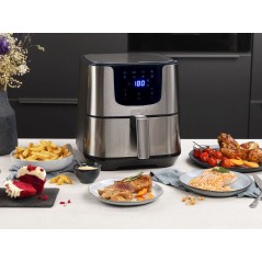 Køb Princess Deluxe 182060 Airfryer 1700W - Rustfrit Stål til Sund Madlavning!