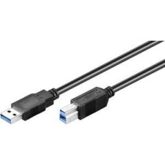 Goobay USB-kabel 5m Sort - Holdbar, Fleksibel & Hurtig Opladning | Varenummer: 4040849961199