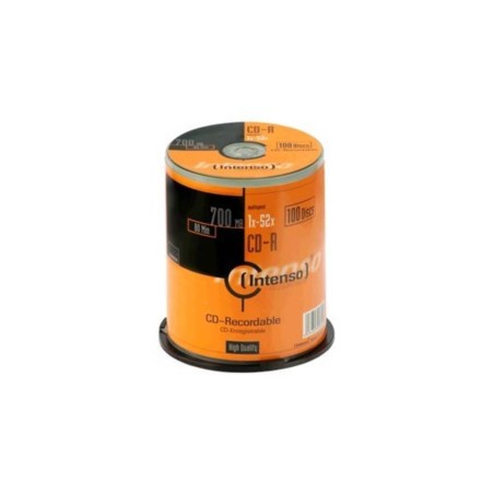 Intenso 100x CD-R 700MB - Højkvalitets Optagelse, Perfekt til Musik og Data! Varenummer: 4034303003044