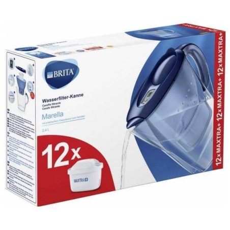 Køb Brita Marella Maxtra Filtreringskande - 12x Filtre | Rent Vand & Forbedret Smag!
