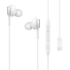 Samsung EO-IC100 Kabling Øreproptelefoner - Hvid | Komfortable, Lyd i Høj Kvalitet, Stilfuldt Design