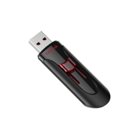 SanDisk UFM 64GB USB CRUZER GLIDE 3.0 64GB 3.2 Gen 1 USB stick Sort