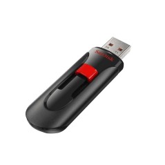 Køb SanDisk UFM 64GB USB CRUZER GLIDE 30 - Hurtig & Pålidelig USB Stick i Sort - Perfekt til Lagre Data!