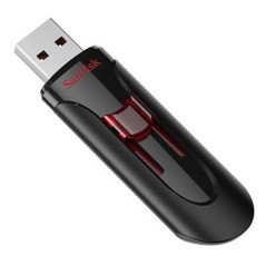 Køb SanDisk UFM 64GB USB CRUZER GLIDE 30 - Hurtig & Pålidelig USB Stick i Sort - Perfekt til Lagre Data!